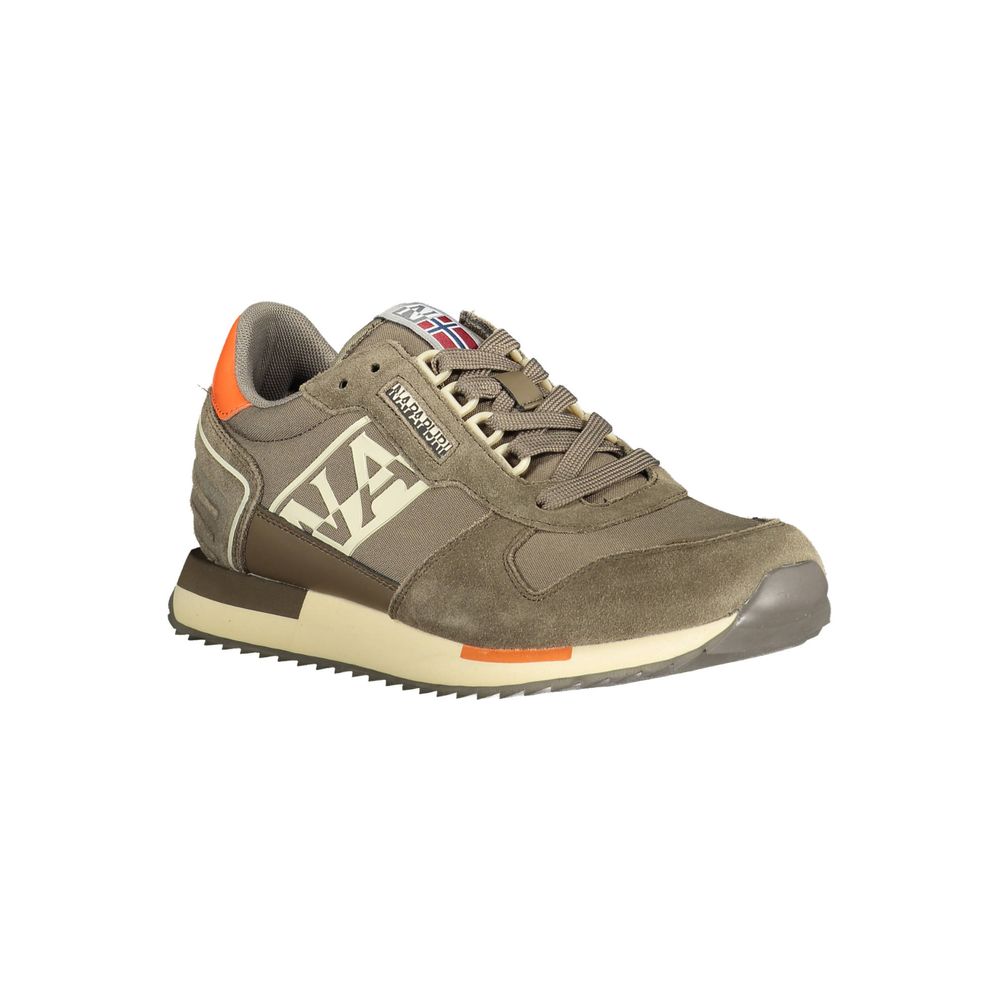 Napapijri Brown Polyester Sneaker