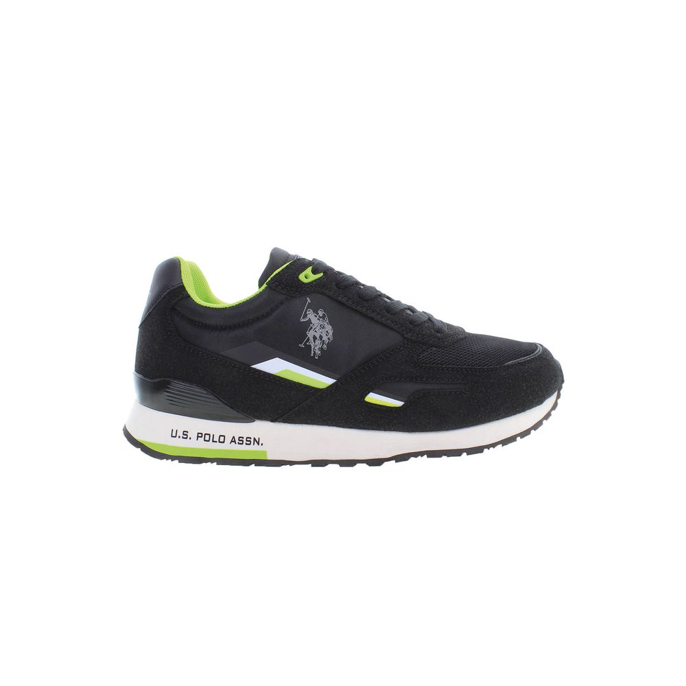 U.S. POLO ASSN. Black Polyester Sneaker