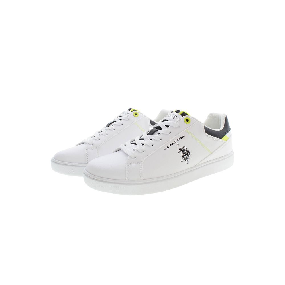U.S. POLO ASSN. White Polyester Sneaker