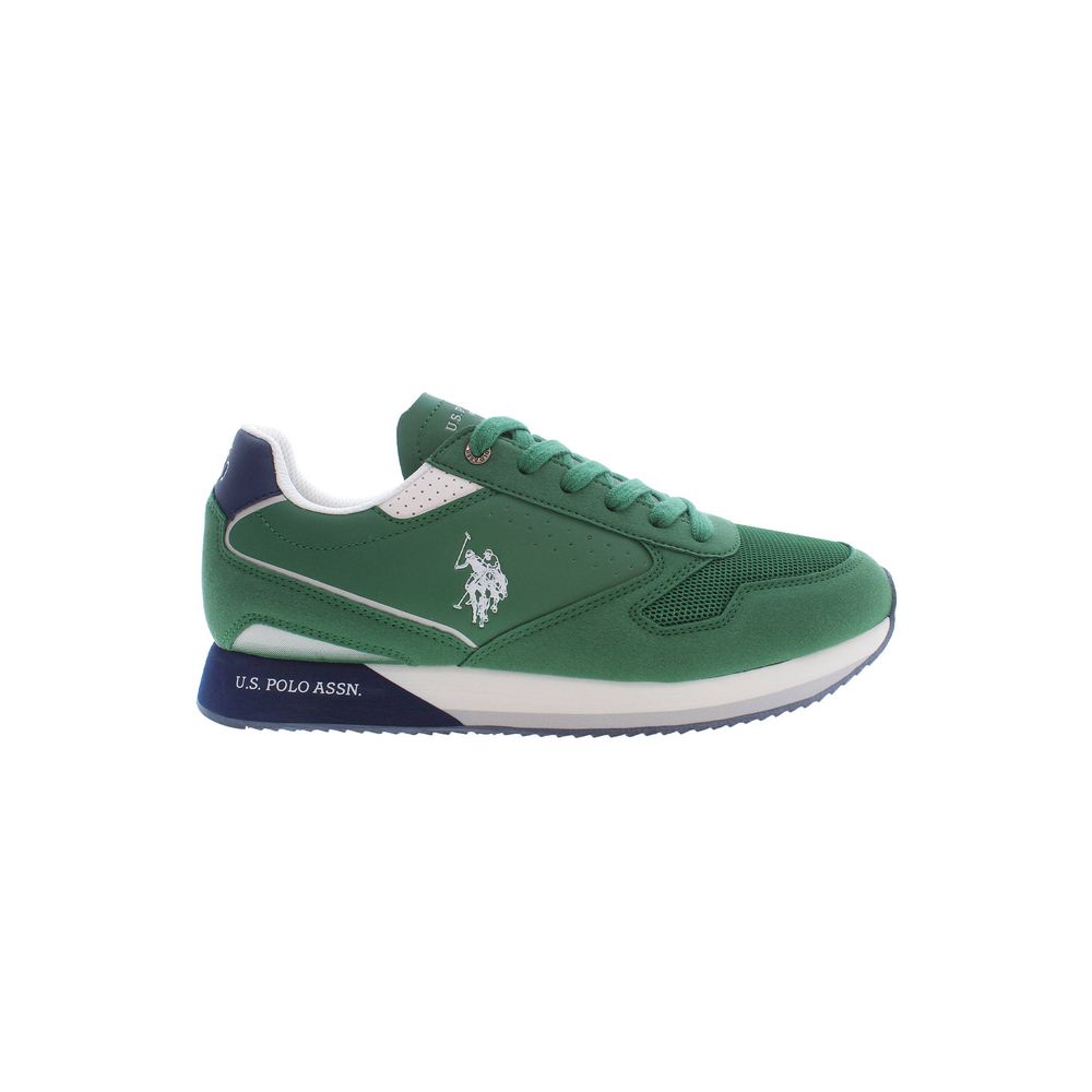 U.S. POLO ASSN. Green Polyester Sneaker