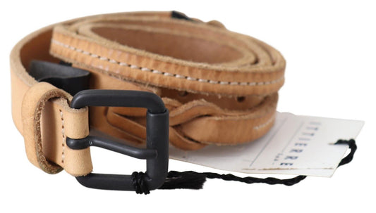 Scervino Street Elegant Brown Leather Fashion Belt