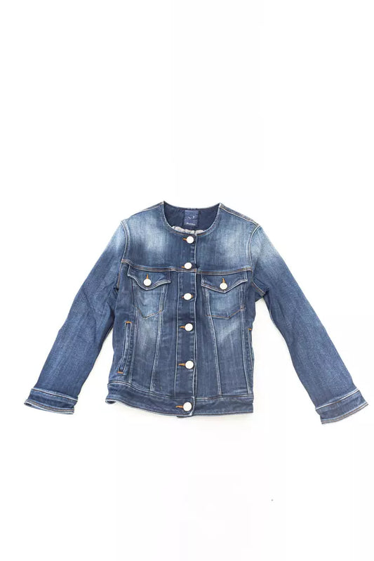 Jacob Cohen Blue Cotton Women Blazer
