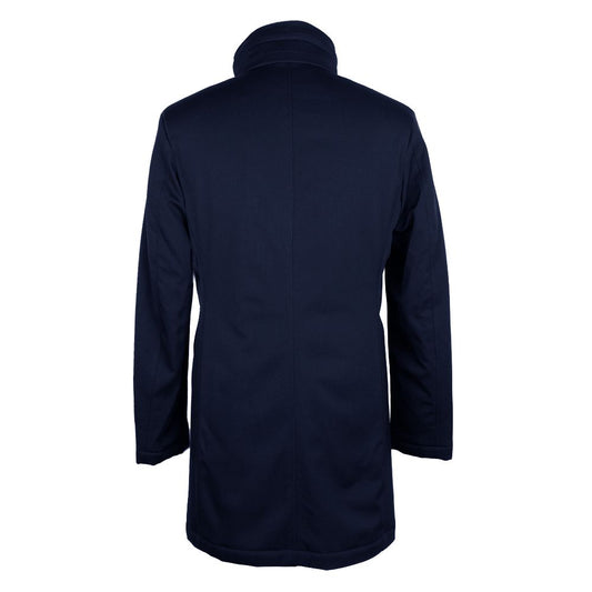 Made in Italy Blue Virgin Wool Men Jacket