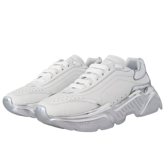 Dolce & Gabbana White Calfskin Men Sneaker
