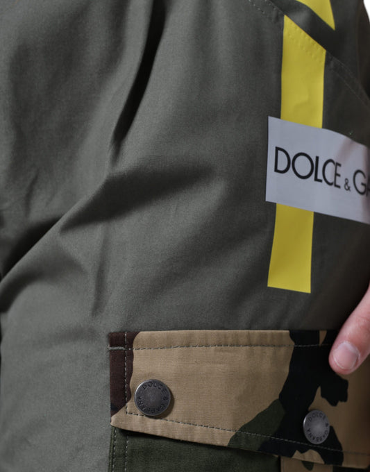 Dolce & Gabbana Green Military Cotton Cargo Pants
