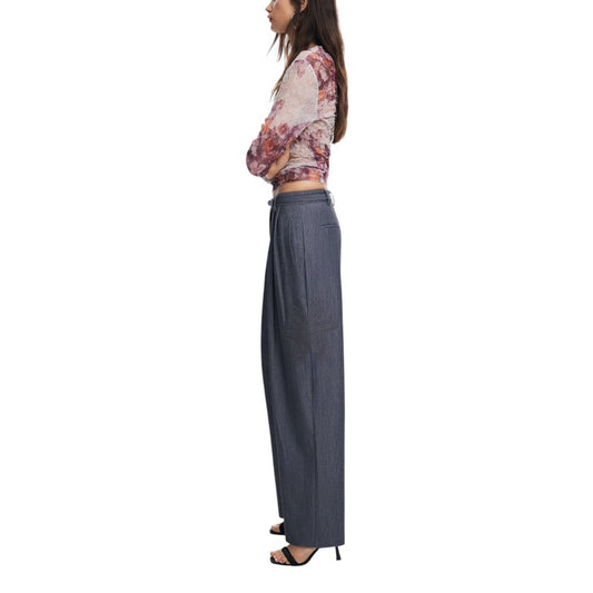 Desigual Gray Polyester Jeans & Pant
