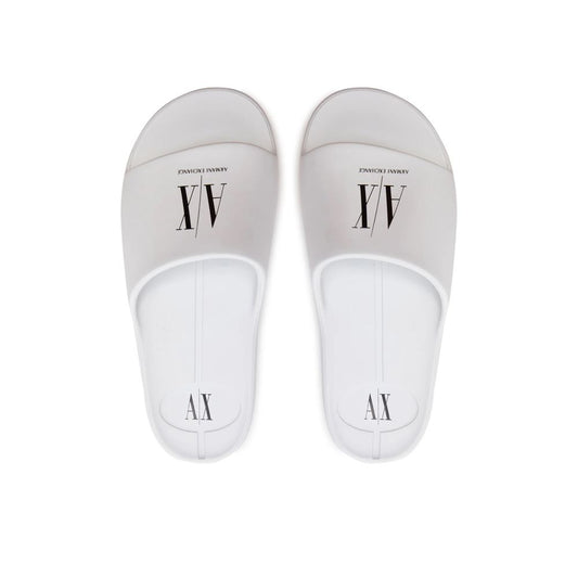 Armani Exchange White Polyethylene Sandal