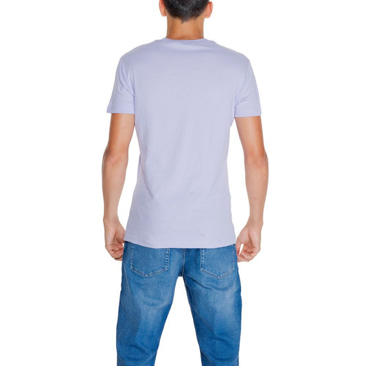 Calvin Klein Jeans Purple Cotton Cotton T-Shirt