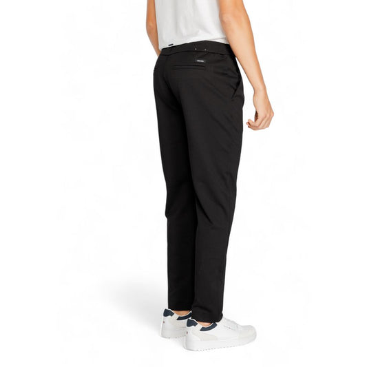 Calvin Klein Black Polyester Polyester Jeans & Pant