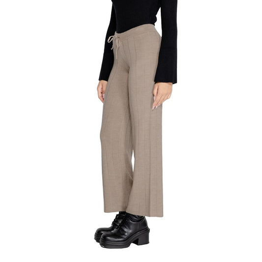 Only Beige Acrylic Jeans & Pant