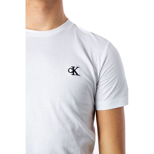 Calvin Klein Jeans White Cotton T-Shirt