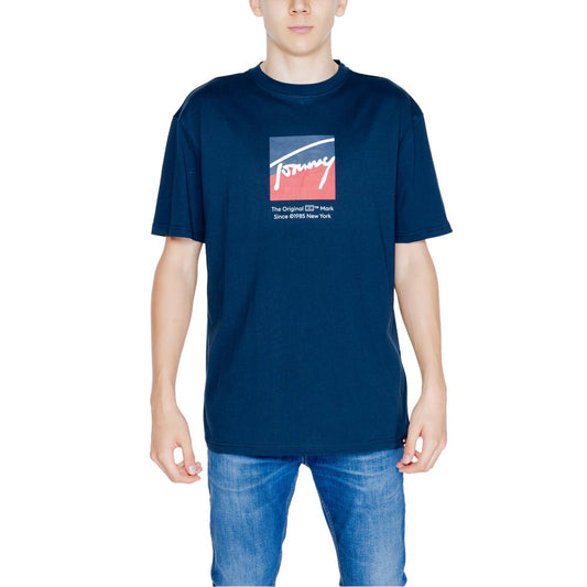 Tommy Hilfiger Jeans Blue Cotton Cotton T-Shirt