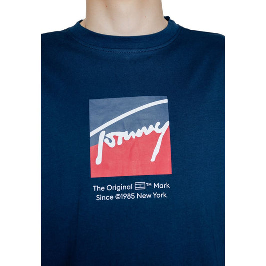 Tommy Hilfiger Jeans Blue Cotton Cotton T-Shirt