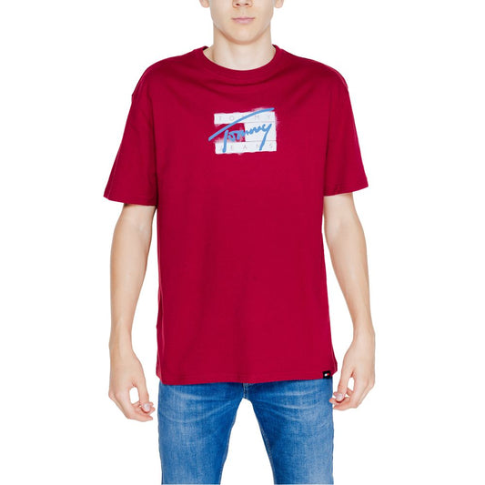 Tommy Hilfiger Jeans Bordeaux Recycled Cotton T-Shirt