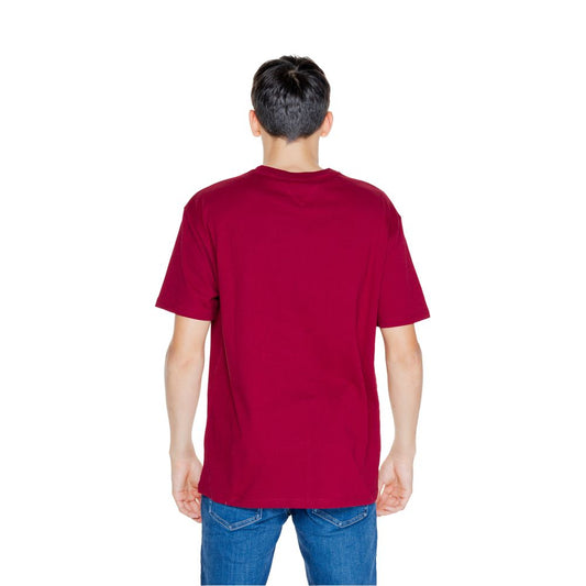 Tommy Hilfiger Jeans Bordeaux Recycled Cotton T-Shirt