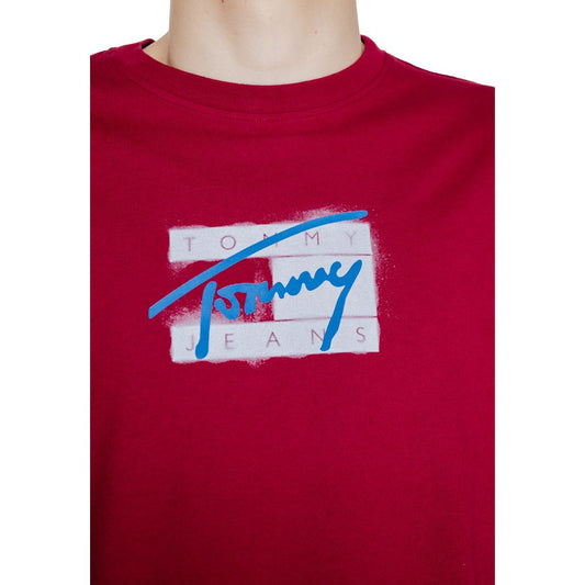 Tommy Hilfiger Jeans Bordeaux Recycled Cotton T-Shirt
