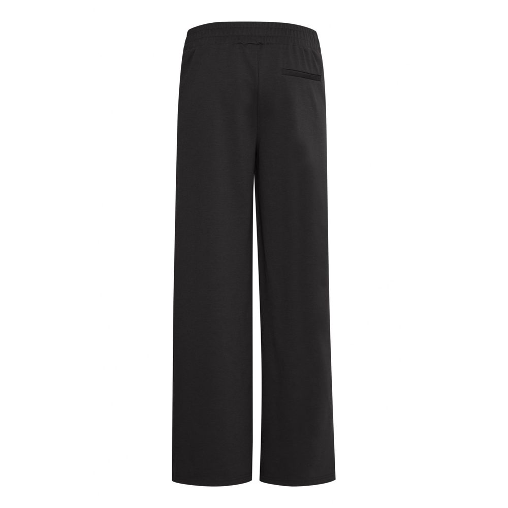 ICHI Black Polyethylene Polyethylene Jeans & Pant
