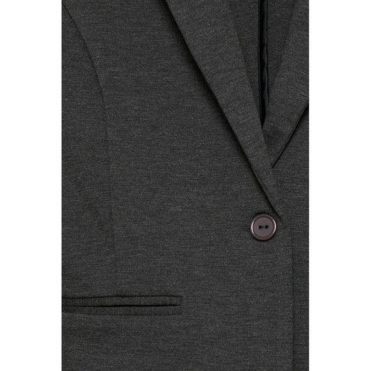 ICHI Gray Polyester Suits & Blazer