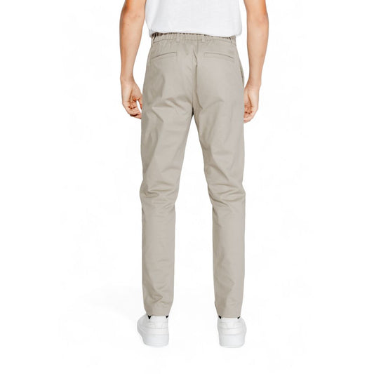 Calvin Klein Beige Cotton Cotton Jeans & Pant