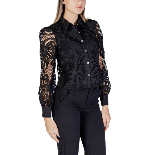 Morgan De Toi Black Polyester Shirt