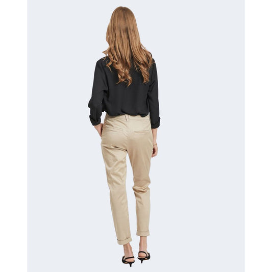 Vila Clothes Black Polyester Shirt