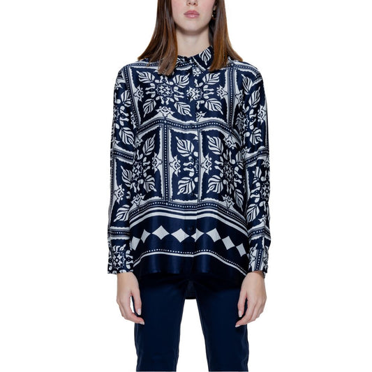 Street One Blue Viscose Shirt