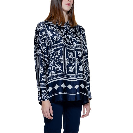 Street One Blue Viscose Shirt