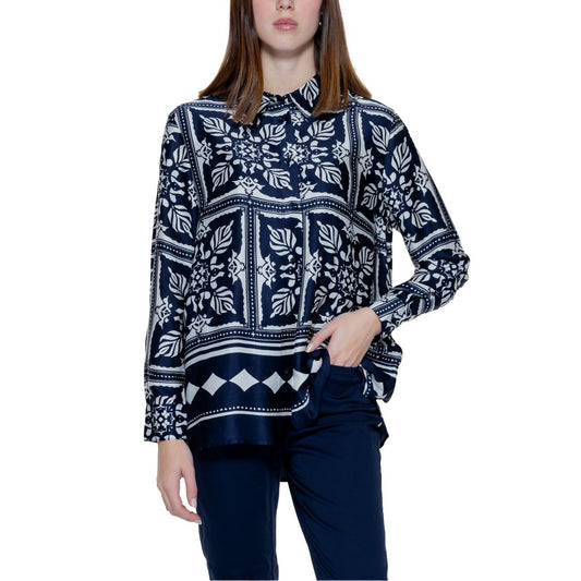 Street One Blue Viscose Shirt
