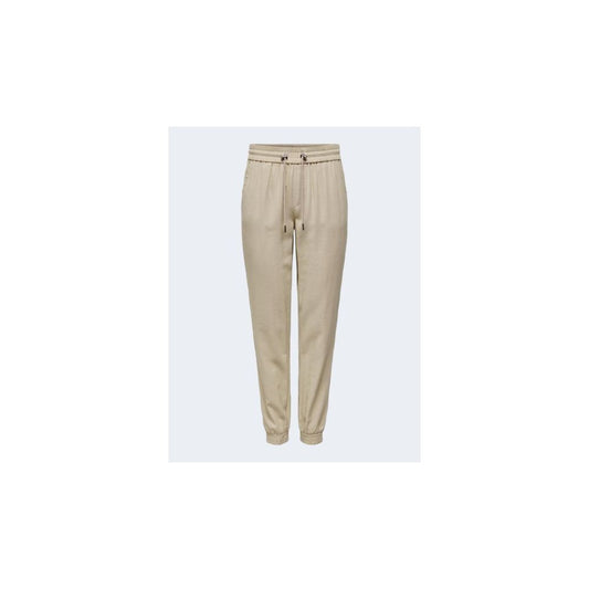 Only Beige Viscose Jeans & Pant
