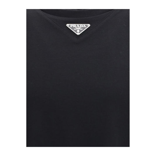 Prada T-Shirt with triangular plaque