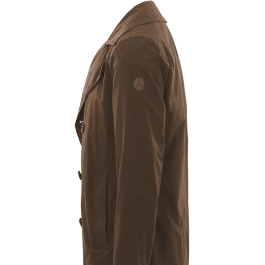 People Of Shibuya Brown Recycled Polyester Men Jacket