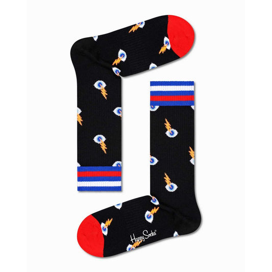 Happy Socks Black Cotton Tights & Sock