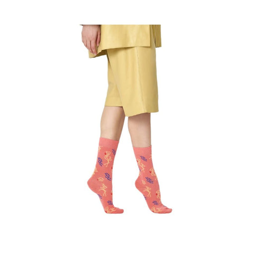 Happy Socks Orange Cotton Tights & Sock