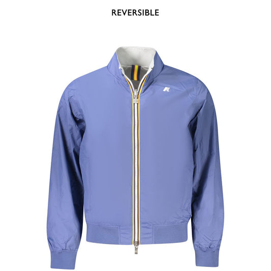 K-WAY Blue Nylon Men Jacket