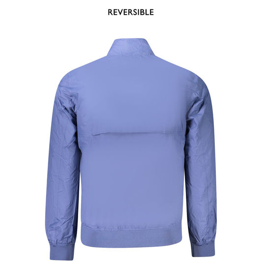 K-WAY Blue Nylon Men Jacket