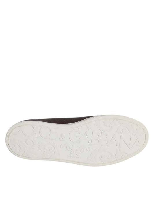 Dolce & Gabbana Brown Low Top Men Saint Tropez Sneakers Shoes