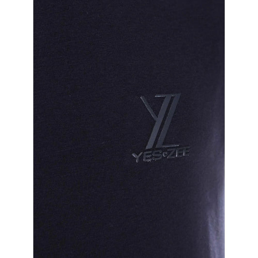 Yes Zee Blue Cotton T-Shirt
