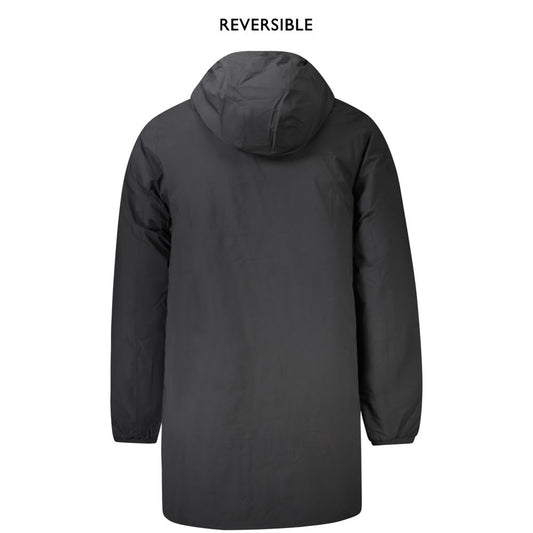 K-WAY Black Nylon Men's Reversible Jacket