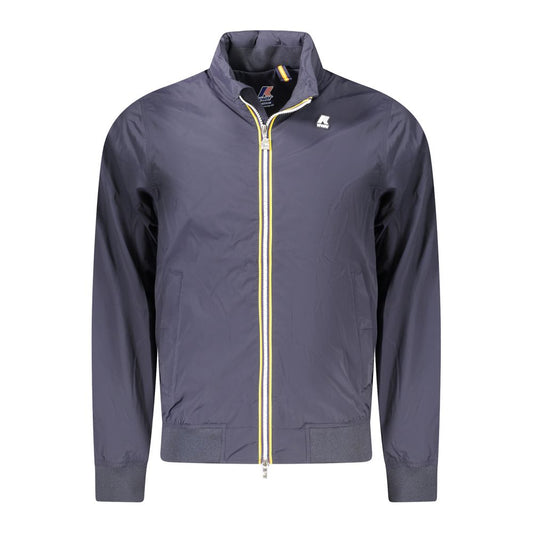 K-WAY Blue Nylon Men Jacket