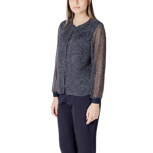 Street One Blue Polyester Shirt