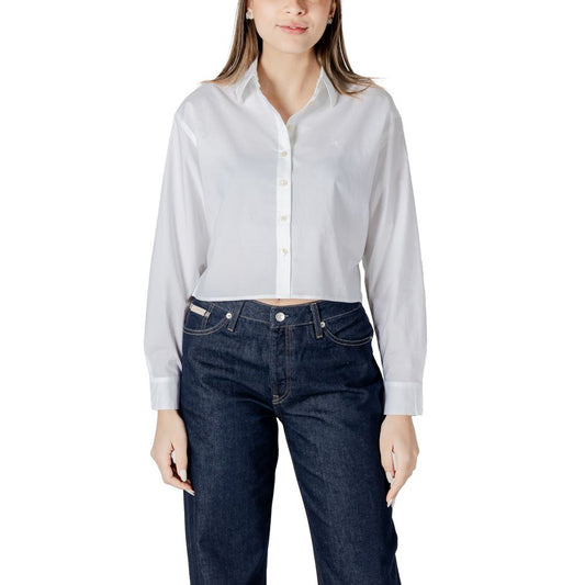 Calvin Klein Jeans White Cotton Shirt