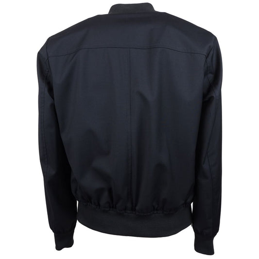 Made in Italy Blue Wool Vergine Jacket