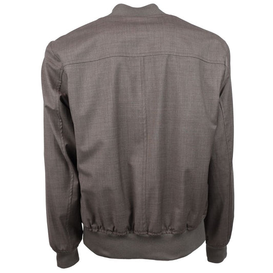 Made in Italy Brown Wool Vergine Jacket