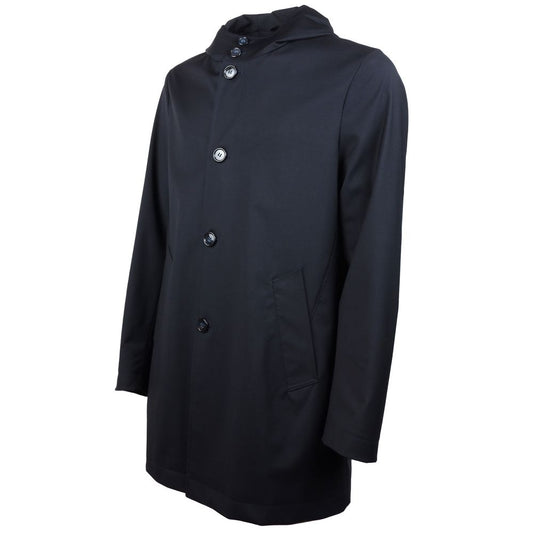 Made in Italy Blue Wool Vergine Jacket