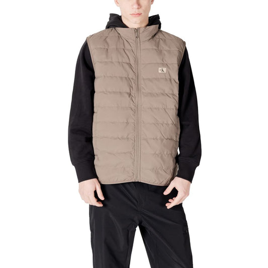 Calvin Klein Jeans Beige Recycled Polyamide Jacket