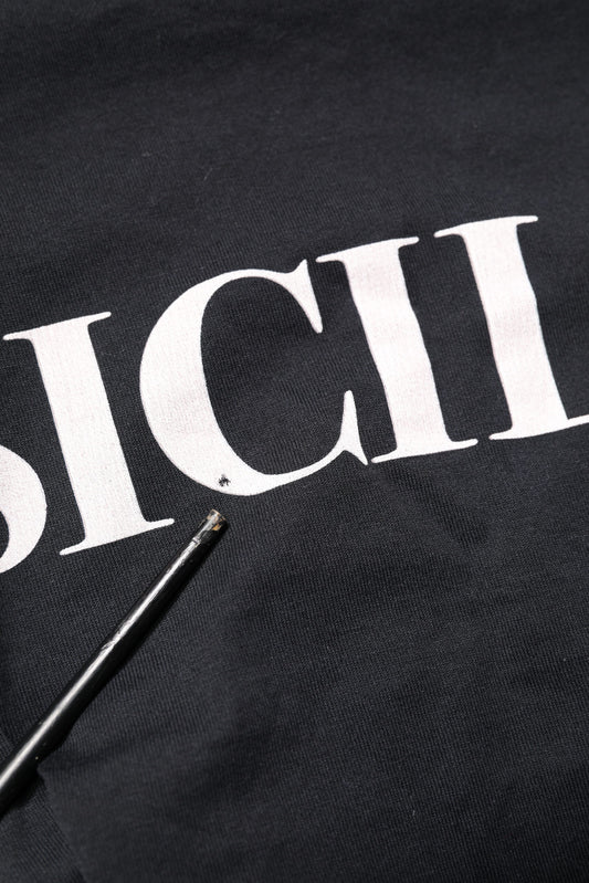 Dolce & Gabbana Black Sicilia Crew Neck Short Sleeve T-shirt