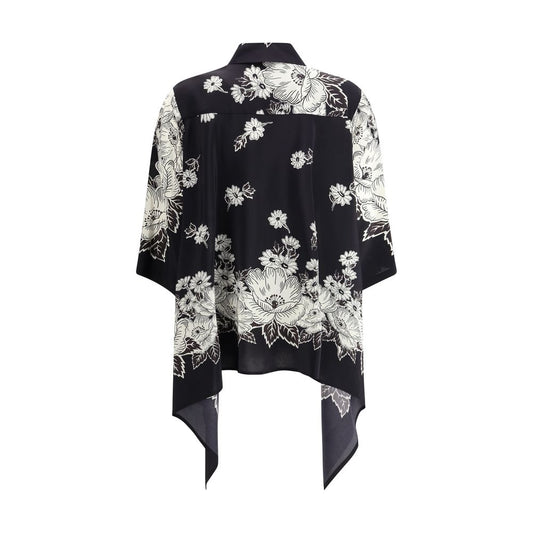 P.A.R.O.S.H. Asymmetric Floral print Shirt