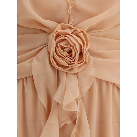 Blumarine Silk georgette long Dress