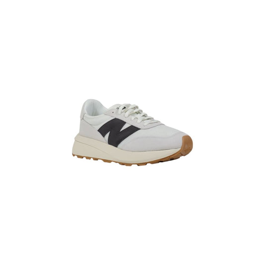 New Balance White Suede Leather Sneaker