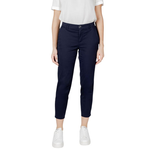 Street One Blue Cotton Jeans & Pant